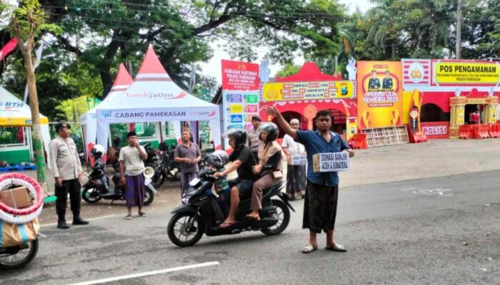 Aksi Publik di Arek Lancor, Pamekasan Galang Dana Korban Banjir