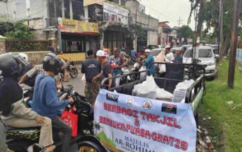 Kolaborasi PT MNJ dan Majelis Ar-Rohimin, Ratusan Takjil Dibagikan Setiap Hari