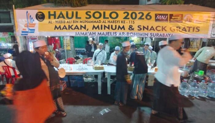 Haul Solo 2026: 30 Ribu Snack dan Minuman Disiapkan Majelis Ar-Rohimin untuk Jemaah